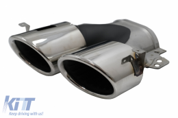 Diffusore Cromo Punte Scarico per Mercedes GLA SUV H247 Sport Line Aero 45S Look-image-6097311