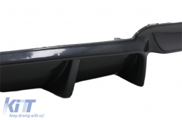 Diffusore d'aria a doppia uscita per BMW 5 F10 F11 11-17 M Look nero lucido-image-6096189