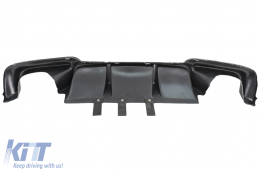 Diffusore d'aria a doppia uscita per BMW 5 F10 F11 11-17 M Look nero lucido-image-6096190