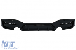 Diffusore d'aria Doppia uscita per Scarico Singolo per BMW Serie 1 F20 F21 LCI 15-19 Nero Lucido-image-6086863