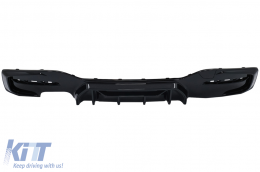 Diffusore d'aria Doppia Uscita Sinistra per BMW Serie 1 F20 F21 LCI 15-19 Nero Lucido Competition Design-image-6087207