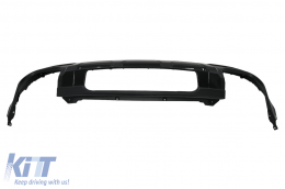 Diffusore d'aria Paraurti per Audi Q7 SUV 4M Facelift 2020+ Design SQ7 Punte Scarico Nero-image-6098112