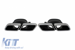 Diffusore d'aria paraurti per Mercedes GLC Coupe C253 15-18 GLC63 Look Scarico-image-6055461