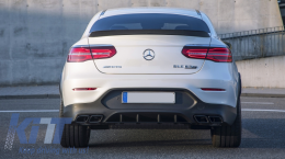 Diffusore d'aria paraurti per Mercedes GLC Coupe C253 15-18 GLC63 Look Scarico-image-6055448