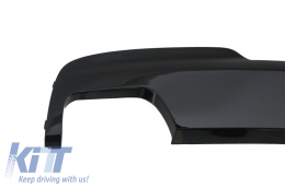 Diffusore d'aria per BMW F10 F11 5 11-17 M-Technik 550i Look nero brillante-image-6025107