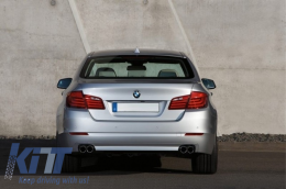 Diffusore d'aria per BMW F10 F11 Berlina Touring 5er 11-17 550i Punte Scarico-image-6044361