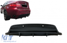 Diffusore d'aria per paraurti posteriore per BMW X6 E71 2006-2014 M Design-image-6072451