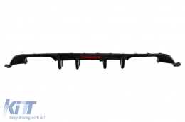 Diffusore d'aria per VW Golf 7.5 17-19 R Look Nero lucido LED Red Reflector-image-6080118