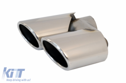 Diffusore Doppio Outlet Scarico Punte per AUDI Q5 8R Facelift 09-16 S-Line Paraurti-image-6076787