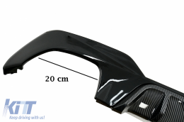 Diffusore Estensione minigonne laterali per BMW 3 G20 G21 05.2018+ M Look Nero-image-6084915