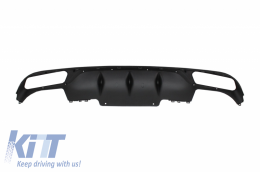 Diffusore Marmitta Scarico per Mercedes Classe E W213 S213 Standard 16-19 E63 Look Nero-image-6046956