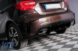 Diffusore Mercedes W176 Classe A 12-18 Spoiler Coperchio AMG A45 Look Facelift-image-6101499