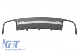 Diffusore paraurti per AUDI A4 B8 Facelift 12-15 Scarico Limousine Avant S4 Look-image-6055018