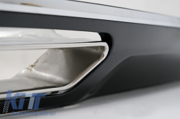 Diffusore paraurti per Audi A6 4G 10-14 punte scarico Facelift W12 Design-image-6003540