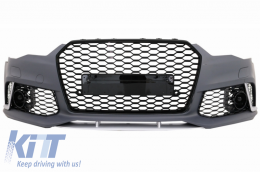 Diffusore paraurti per Audi A6 C7 4G Facelift 11-14 Punte Scarico RS6 Look-image-6048856