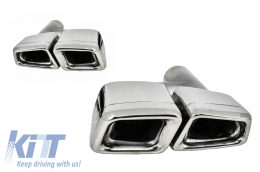 Diffusore Paraurti per Mercedes Classe S W221 05-13 Punte Scarico-image-6019072