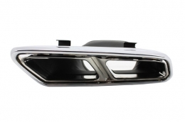 Diffusore Paraurti per Mercedes S W222 13-17 Terminali scarico S65 Look-image-6018659