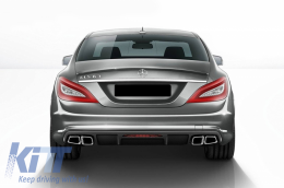 Diffusore paraurti per Mercedes W218 CLS Berlina 11-17 Solo per AMG Sport Line-image-6063869