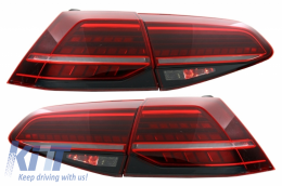 Diffusore Paraurti per VW Golf 7.5 VII Hatchback 17+ fanali LED Dynamic GTI-image-6046281