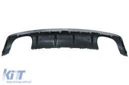 Diffusore paraurti posteriore per Audi A3 8V Berlina 2012-2015 S3 Look Grigio Argento-image-6074541