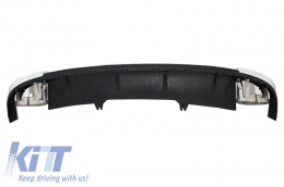 Diffusore paraurti posteriore per Audi A4 B9 8W 16-18 Scarico Punte Sedan Avant RS4 Look-image-6023158