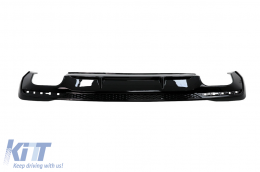 Diffusore paraurti posteriore per Audi A4 B9 8W Facelift 2020+ solo S Line Nero-image-6092765