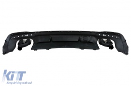 Diffusore paraurti posteriore per Audi A4 B9 8W Facelift 2020+ solo S Line Nero-image-6092769