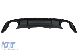 Diffusore paraurti posteriore per Audi A5 F5 S-Line 2017-2019 RS5 Design Nero lucido-image-6090493