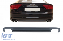 Diffusore paraurti posteriore per AUDI A7 4G Non-Facelift 2010-2014 S7 Look-image-6097451