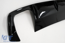 Diffusore paraurti posteriore per Skoda Octavia II 2004-2009 Nero lucido-image-6089813