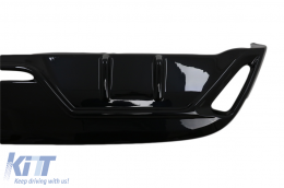 Diffusore paraurti posteriore per Toyota Yaris MK4 XP210 20+ nero lucido-image-6092892