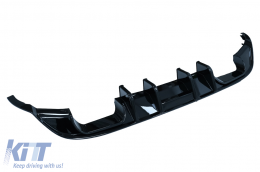 Diffusore paraurti posteriore per VW Golf 7.5 2017-2019 R Look Nero lucido-image-6075690