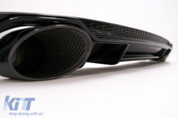 Diffusore per Audi A4 B9 8W 16-18 Berlina Avant Punte Silenziatore Paraurti S Line-image-6097218