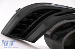 Diffusore per Audi A4 B9 8W 16-18 Berlina Avant Punte Silenziatore Paraurti S Line-image-6097220