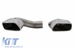 Diffusore per BMW F15 13-18 M-Tech V8 Look Piazza Scarico solo Paraurti Standard-image-6055403