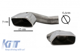 Diffusore per BMW F15 13-18 M-Tech V8 Look Piazza Scarico solo Paraurti Standard-image-6072422