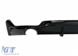 Diffusore per BMW F32 F33 F36 13+ 4er M Performance Look Twin Single Outlet Nero-image-6072526