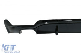 Diffusore per BMW Serie 4 F32 F33 F36 13+ Doppia Doppio Presa Nero lucido M Look-image-6046454