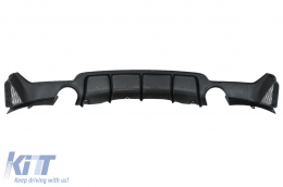 Diffusore per BMW Serie 4 F32 F33 F36 2013-2019 M Look gemello Single Presa Opaco-image-6085560