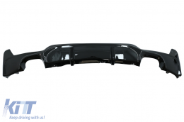 Diffusore per BMW Serie 4 F32 F33 F36 2013- Scarico Punte Nero lucido M Look-image-6087728