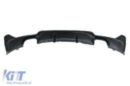 Diffusore per BMW Serie 4 F32 F33 F36 2013- Scarico Punte Nero lucido M Look-image-6087729