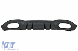 Diffusore per Mercedes A V177 Sedan 18-22 Cromo Scarico Davanti Lato Sfiati Pinne Flaps-image-6071050