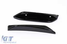 Diffusore per Mercedes A V177 Sedan 18-22 Cromo Scarico Davanti Lato Sfiati Pinne Flaps-image-6071061