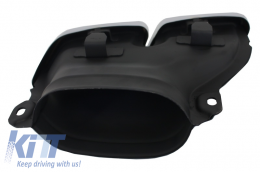 Diffusore per MERCEDES C C205 A205 14-19 C63 Edition 1 Look Scarico Suggerimenti Nero-image-6047286