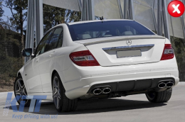 Diffusore per Mercedes C W204 C204 AMG Sport Line 2012-2014 Limousine Coupé-image-6005289