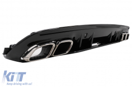 Diffusore per Mercedes C W205 S205 14-20 C63S Look Punte Solo per AMG Sport Line-image-6091963