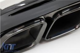 Diffusore per Mercedes C W205 S205 AMG Sport Line 2014-2020 C63S Look Nero Punte-image-6055662