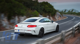 Diffusore per Mercedes C205 A205 Coupé Cabrio 14-19 Scarico Facelift C63S Look-image-6056373