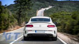 Diffusore per Mercedes C205 A205 Coupé Cabrio 14-19 Scarico Facelift C63S Look-image-6056374