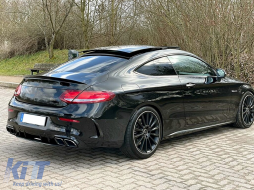 Diffusore per Mercedes C205 A205 Coupé Cabrio 14-19 Scarico Facelift C63S Look-image-6089310